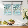 thumbnail image 3 of Teal Palm Trees Kitchen Towels Set of 2, Summer Tropical Coastal Absorbent Dish Towels for Kitchen, Microfiber Hand Towel, Quick Drying Tea Towel for Cleaning Decorative Dishcloths, 3 of 7