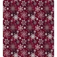 thumbnail image 3 of Snowflake Queen Size Duvet Cover Set, Colorful Festive Christmas Pattern with Snowflakes and Ornamental Stars Swirls, Decorative 3 Piece Bedding Set with 2 Pillow Shams, Multicolor, by Ambesonne, 3 of 3