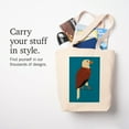 thumbnail image 7 of Tote Bag, Bald Eagle, Geometric,, Unisex, Reusable, Washable Canvas, Unique Art, 7 of 7