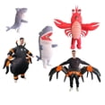 thumbnail image 6 of Assorted Ocean & Spider Inflatable Costumes For Adults - Marine & Horror Theme Party Outfits (Fits 59"–74.8" / 150-190cm),Height 59"–74.8",Shark, 6 of 6