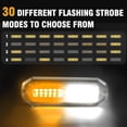 thumbnail image 2 of HRT 8PCS LED Strobe Lights Kit, 12V Sync Feature Amber White 12LED, with Controller for Trucks ATV RV Car, 2 of 5