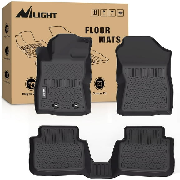 Nilight TPE Floor Mats for Subaru Crosstrek Impreza 2024,All Weather Custom Fit Heavy Duty Floor Liners,Black