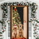 thumbnail image 1 of Decoración navideña para puerta | Diseño de Papá Noel | Tela de poliéster duradera de 89 x 178 cm | Adorno festivo para puerta para Navidad, fiestas, decoración de invierno, 1 of 6