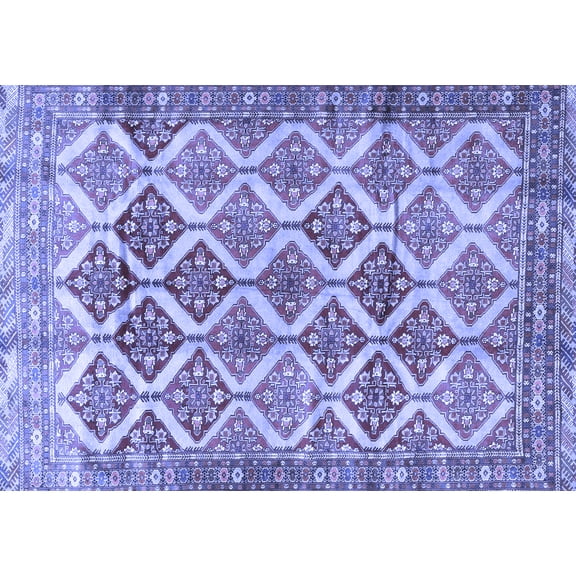 Ahgly Company Indoor Rectangle Persian Blue Traditional Area Rugs, 5' x 7'