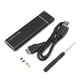 thumbnail image 3 of Hard Drive Enclosure M.2 NGFF to USB3.0 High Speed 5Gbps Portable Stable SSD Enclosure for Windows for OS X Black, 3 of 5