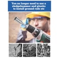 thumbnail image 2 of SDS Plus Ground Rod Driver Heavy Duty Rod Steel Driver,20.2mm, 2 of 5