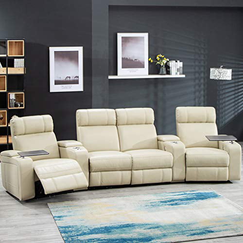 Home Theater Seating Reclining Power, Theatre Seating Sleeper Sofa