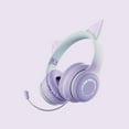thumbnail image 2 of Wireless Bluetooth On-Ear Headphones, ios & Android Compatible, Up to 50 Hours of Battery Life,Purple, 2 of 2
