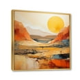 thumbnail image 2 of Designart "Bold horizon Canyon Desert VII" Landscapes Floater Framed Canvas Print, 2 of 7