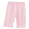 thumbnail image 6 of Gubotare Girls Biker Shorts Elastic Waist Casual Ruffled Pants Kids Stretchy Breathable Outdoor Dance Athletic Bottoms Size 8-9 (Pink,8-9 Years), 6 of 6