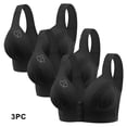 thumbnail image 2 of Ltctricy 3 PCS Front Closure Bras for Women Push up No Underwire Breathable Bralettes Full Coverage Front Button Bra, 2 of 7