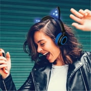 Hype Wired Blue LED Cat Ear Headphones with 3.5mm Jack Plug