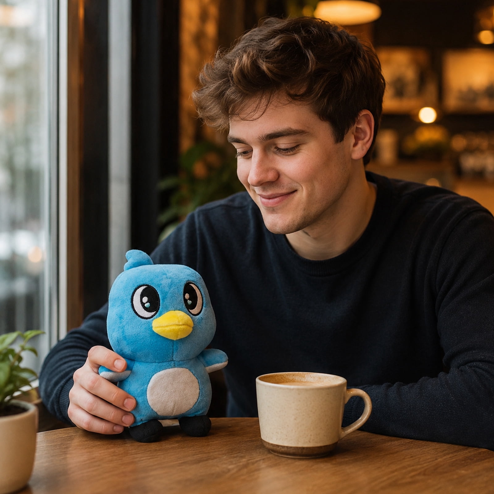 Milo and Chip Plush, 9.8 Inch Super Soft and Huggable Plush Toy, Milo Blue Bird Plushie for Game Fans, Collectible Stuffed Animal for All Ages