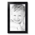 thumbnail image 2 of ArtToFrames 10" x 17" Satin Black Double Step Lip Picture Frame, 10x17 inch Black Wood Poster Frame (WOM-1418), 2 of 7