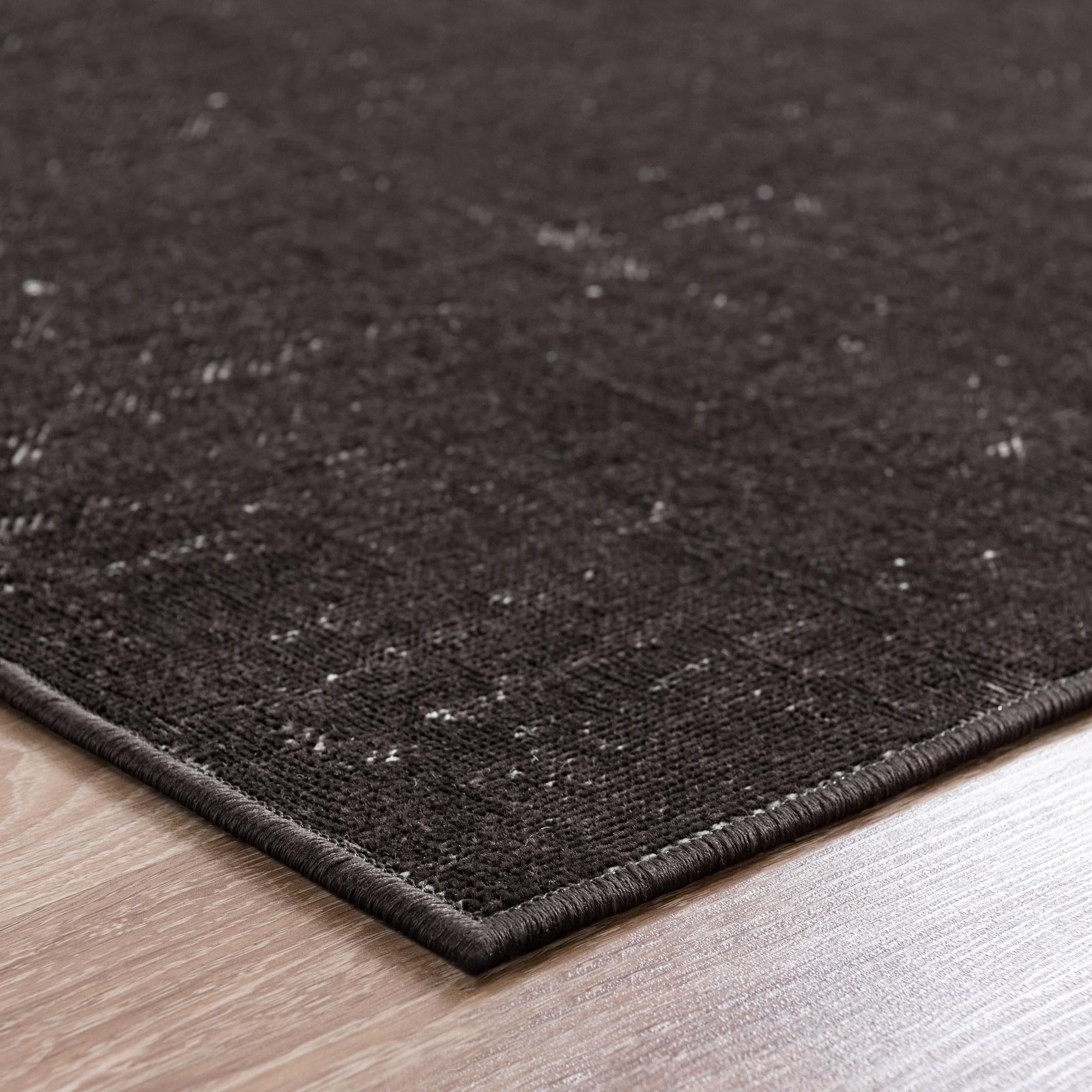Unique Loom Valencia Collection Area Rug - Seville (2' 7" x 10' Runner Charcoal/Ivory)