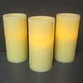 thumbnail image 2 of Flameless LED Pillar Candles - 6 Inch Battery Operated LED Candles (Set of 3), 2 of 5