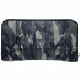 thumbnail image 2 of Pre-Owned Prada Camouflage Round Long Wallet, Nylon and Leather, Gray Black, 1M0506,... (Fair), 2 of 10