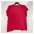 thumbnail image 2 of Ideology Women Scoop Neck Short Sleeve Front Crossover Knit T/Shirt Flam Pink XS, 2 of 2