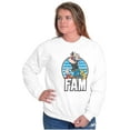 thumbnail image 4 of Popeye The Sailor Fam Adorable Family Unisex Plus Size Sweatshirt Brisco Brands 3X, 4 of 5