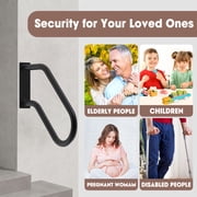 Wall Mounted Handrail for Outdoor Steps, Standing Grab Bar Stair Handrail(18.9)