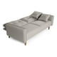 thumbnail image 4 of Sofá Cama De Lino Gris Claro Makora Modelo Brokman, 4 of 8