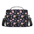 thumbnail image 3 of Lunch Box Pioneer Flower Floral Print Pattern Insulated Lunch Bag for Women Men,Medium Leakproof Lunchbox Cooler Bag Adjustable Strap,10 X 6.7 X 8 Inches, 3 of 6