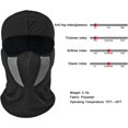 thumbnail image 2 of ZHAOCHENG Mascarilla, malla transpirable gris, versátil, a prueba de viento, motocicleta, ciclismo, pasamontañas táctico, polaina para el cuello, cascos adecuados para adultos, mujeres y hombres, tama, 2 of 5