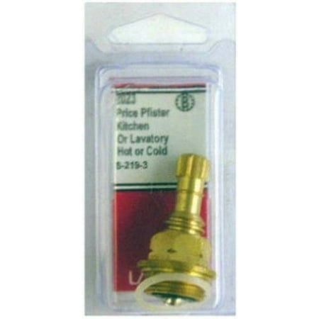 Price Pfister Stem - Lasco S-219-3 Hot/Cold Stem for Price Pfister Kitchen/Lavatory Faucets, 2023