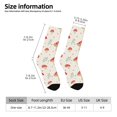 thumbnail image 4 of Goofa Flat Mushrooms Printed Men's Crew Socks, Soft Durable Breathable Moisture-Wicking with Odor Control Cotton socks, 4 of 9