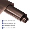 thumbnail image 2 of Unique Bargains Window Film Privacy Mirror One Way Sun Block Glass Paper Heat Control Sticker Brown Silver Surface 6.6x2.95ft, 2 of 6