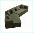 thumbnail image 6 of 127.5'' Modern Minimalist Sectional Cloud Couch - Breathable Fabric, No Assembly for Living Room, 6 of 15