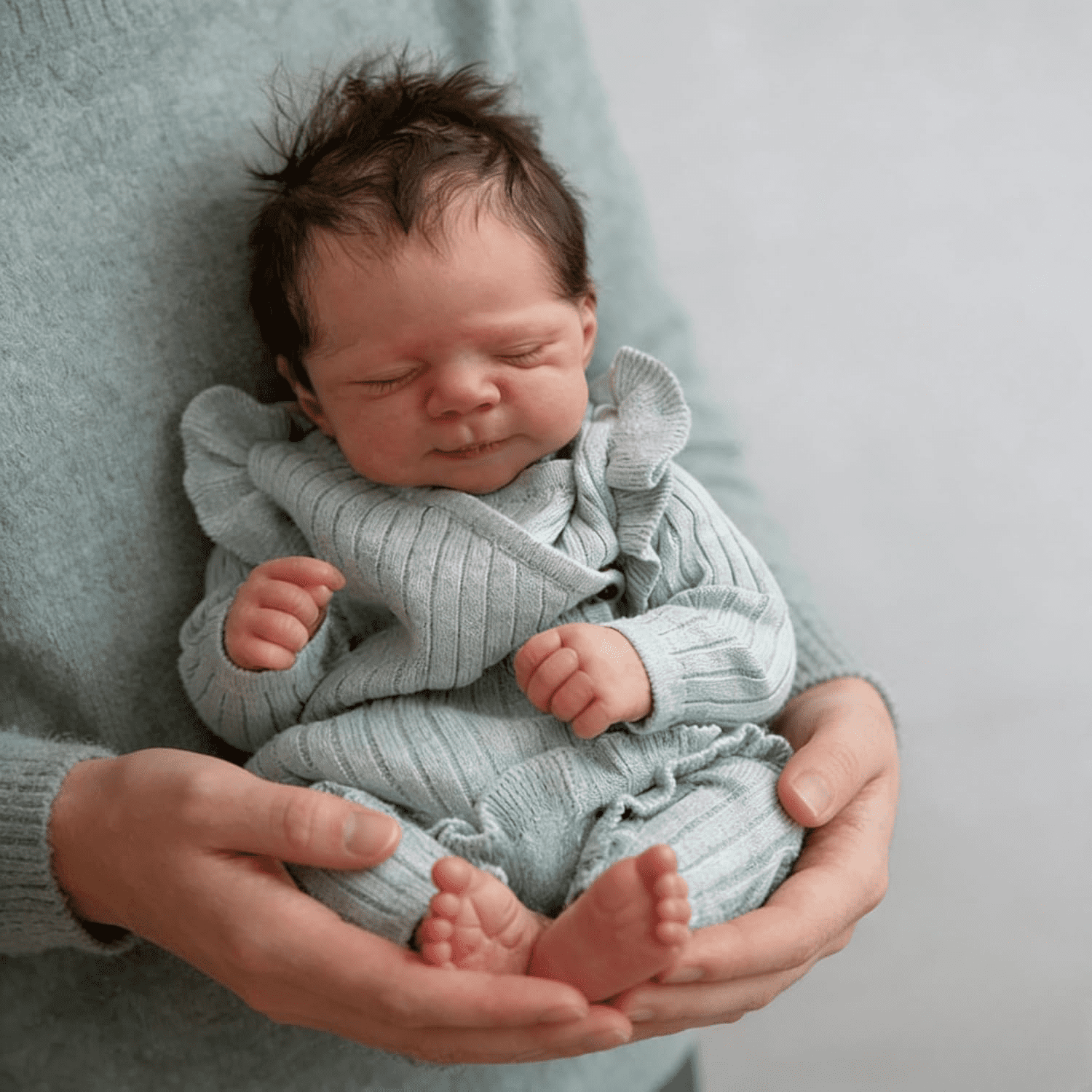 Lifelike Reborn Baby Dolls 18 Inch Realistic Newborn Sleeping Baby Dolls That Look Real Preemie Babies Alive Soft Silicone Reborn Infant Dolls