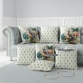 thumbnail image 5 of Leafy Wings Indoor/Outdoor Pillow with Removable Cover in Green 26x26, 5 of 6