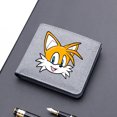 thumbnail image 5 of Nuevas carteras de Sonics con estampado de dibujos animados de anime, monederos cuadrados, billetera multiusos, tarjetero plegable, regalos de cumpleaños para niños, 5 of 5