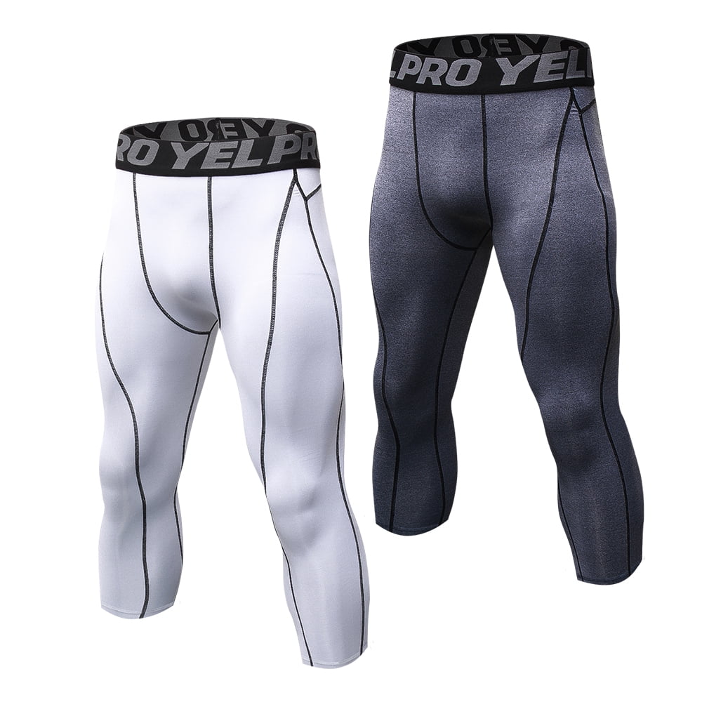 Details about   Mens Sweatpants Tights Pants Base Layers Running Sports Fitness 3/4 Trousers 
