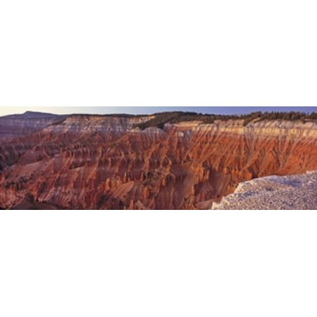Aerial View Of Jagged Rock Formations Cedar Breaks National Monument Utah USA Poster