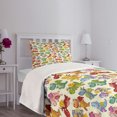 thumbnail image 3 of Ambesonne Dragon Quilted Bedspread Set 2 Pcs, Silly Dragons Art, Twin Size, Multicolor, 3 of 5