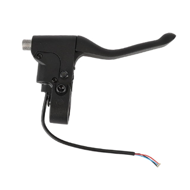Palanca del freno izquierdo, mango del freno del scooter con orificio de precisión de aleación de aluminio negro para accesorios resistentes reemplazo