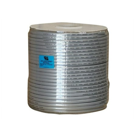 UPC: 0844660009535 | Monoprice – Phone cable – 1000 ft – stranded  flat – silver