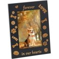 thumbnail image 1 of Marco de fotos conmemorativo para perros de 5,9 x 7,87 pulgadas. Por siempre en nuestros corazones. Marco de regalo conmemorativo para perros. Marco de fotos de madera rectangular con plástico. Marco, 1 of 8