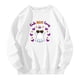 thumbnail image 4 of Gibobby Sudadera de mujer Sudaderas de cuello redondo para mujer estilo casual manga larga ligeras cómodas holgadas de moda sin botones(Blanco,CH), 4 of 4