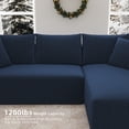 thumbnail image 5 of DEALTOPS 104'' Modular L-Shape Sectional Sofa with Chaise, Comfy Deep-Seat Cloud-Couch, Corduroy - Blue, 5 of 8
