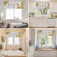 thumbnail image 5 of You Are My Sunshine Words on Gray Plaid Valances for Windows,Kitchen Valance Rod Pocket Short Curtain, Farm Sunflowers Valance Curtain Window Valances for Bedroom Bathroom Living Room 60x18in, 5 of 9