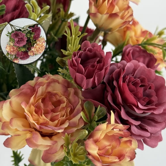 Artificial Flowers Faux Flowers Bouquet Silk Peony Hydrangea for Vase Wedding Centerpiece Bridal Shower Garden Party Home Decor