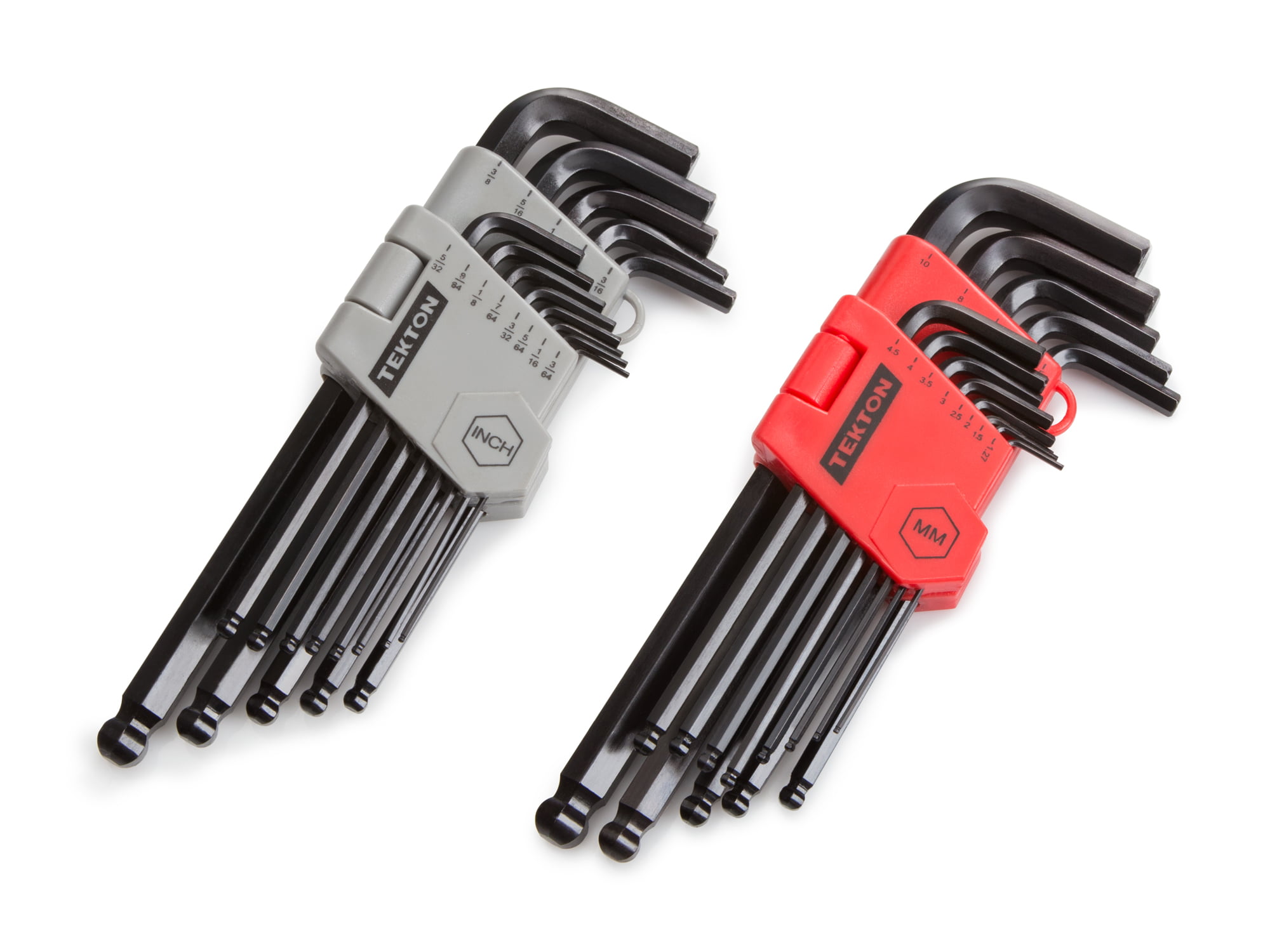 Black  C&T Hex Key Wrench Set 0.7-10 mm 0.028-3/8 inches 30-Piece Inch/Mertric