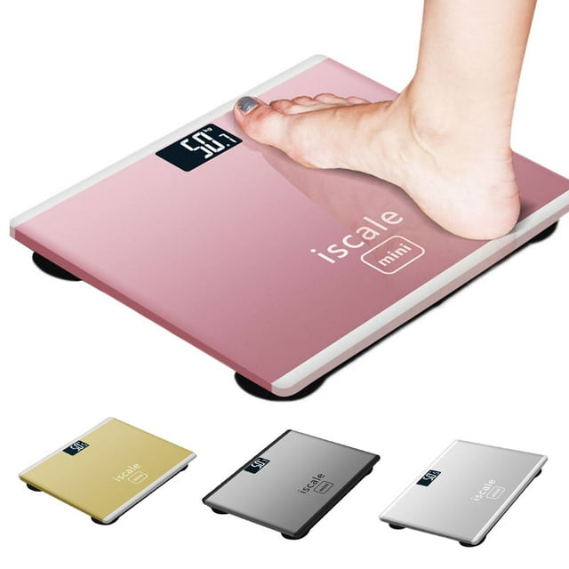 Balance Corporelle Intelligente Électronique en Verre avec Écran LCD Précis de 180 kg pour la Maison, la Salle de Bain, le Plancher