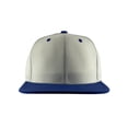 thumbnail image 2 of Top Headwear Flat Bill Adjustable Snapback Cap - White/Royal, 2 of 2
