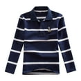 thumbnail image 2 of Bnwani Toddler Shirts Long Sleeve Cotton Black Crew Neck Casual Printed Striped Tops 3-4t, 2 of 4