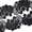 Black, variant on Sequin Lace Trim 4 Inch Wild Flower Corded Scalloped Embroidery On Sheer Polyester Mesh Fabric - Champagne (4.5 Meters, 1 Pack)
