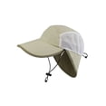 thumbnail image 1 of SUN HAT TASLON UV CAP W/FLAP, Khaki, 1 of 1